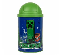 Контейнер настольный для мусора Yes Minecraft Creeper металлический 10 х 18 см (708569)