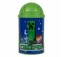 Контейнер настільний для сміття Yes Minecraft Creeper металевий 10 х 18 см (708569)