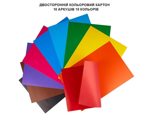 Картон цветной двусторонний Yes Minecraft 10 листов А4 папка (955456)