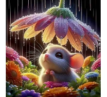 Алмазна мозаїка Крапельки дощу 20*20см Dreamtoys (S10320)