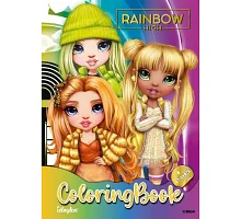 Книжка-розмальовка зі стікерами Rainbow Ідейка (LCB10)