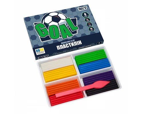 Пластилін Yes Football 8 кольорів 160 г (540712)