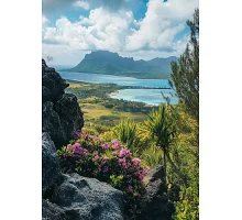 Алмазна мозаїка Вид на острів Маврикій 30*40см Dreamtoys (S20295)