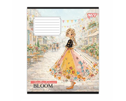 Зошит шкільний Yes Strolling dreams А5 12 аркушів коса лінія (768696)