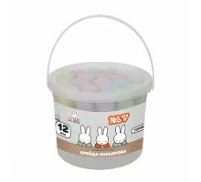 Крейда кольорова Yes Miffy JUMBO 12 шт у відрі (400566)
