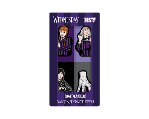 Закладки-стікери Yes Wednesday пластик 80 шт 4х20 (170475)