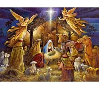 Алмазна мозаїка Народження Іісуса 40*50см Dreamtoys (S40138)