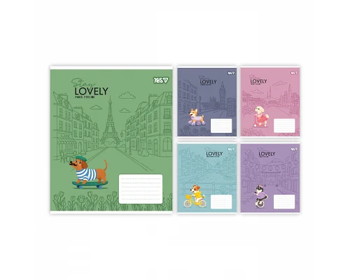 Зошит шкільний Yes Stay lovely А5 12 аркушів лінія (768766)