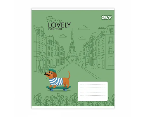 Зошит шкільний Yes Stay lovely А5 12 аркушів лінія (768766)