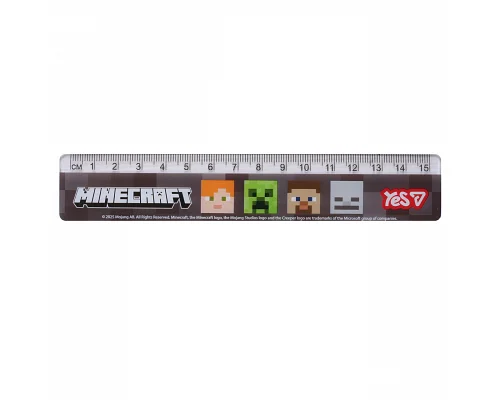 Лінійка Yes 15 см Minecraft (370691)