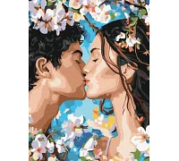 Картина за номерами Поцілунок весни art_selena_ua 30х40 Ідейка (KHO8624)