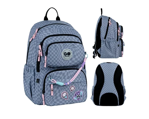 Рюкзак шкільний шкільний GoPack Education Pixel Mood спинка 42 см (GO26-120M-2)