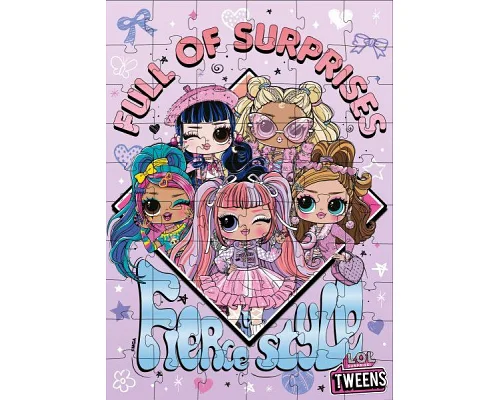 Пазли L.O.L. Surprise! Tweens Fierce Style, 60 елементів 32х23 Ідейка (LP60-003)