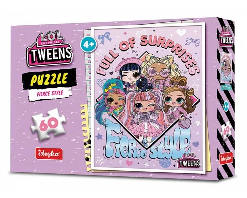 Пазли L.O.L. Surprise! Tweens Fierce Style, 60 елементів 32х23 Ідейка (LP60-003)