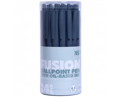 Ручка кулькова автоматична Yes Fusion Shadow 0,7 мм синя (412301)