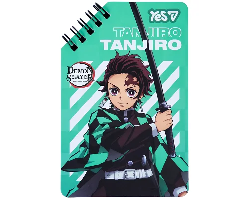 Блокнот Yes Demon Slayer Tanjiro 95x145 60 листов линия (152229)