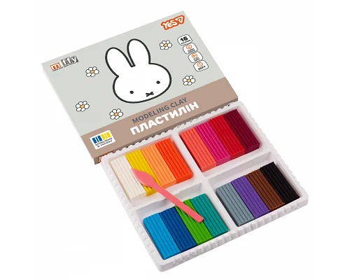 Пластилін Miffy 16 кольорів 320 г YES (540720)
