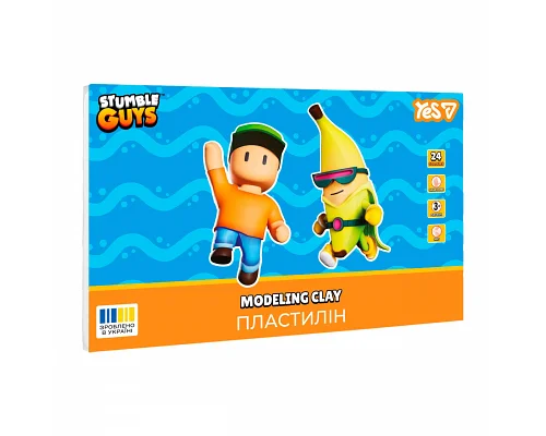 Пластилін Yes Stumble Guys 24 кольори 480 г (540711)