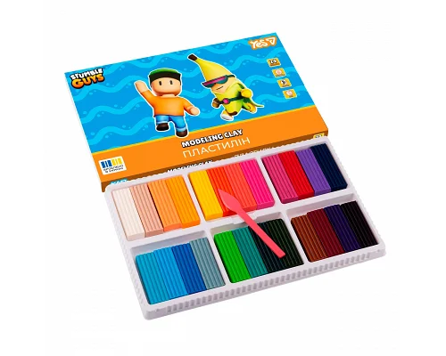 Пластилін Yes Stumble Guys 24 кольори 480 г (540711)
