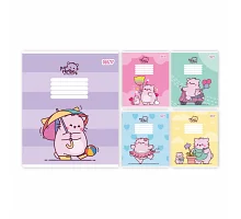 Зошит шкільний Yes Pembe the cat А5 18 аркушів клітинка (769090)