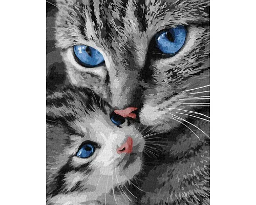 Картина за номерами Муркотлива мама art_selena_ua 40х50 Ідейка (KHO6945)