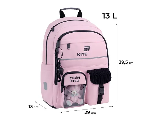 Рюкзак шкільний Kite Education Quirky&Cute спинка 39,5 см (K26-584M-1)