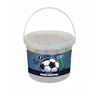 Крейда кольорова Yes Football JUMBO 12 шт у відрі (400565)