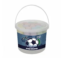 Крейда кольорова Yes Football JUMBO 12 шт у відрі (400565)