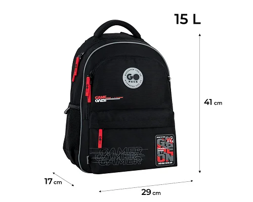 Рюкзак шкільний шкільний GoPack Education Born To Win спинка 41 см (GO26-182M-5)