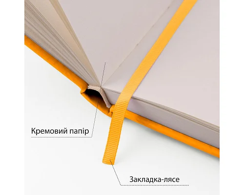 Скетчбук SANTI для графіки 13х21см 80 арк. тверда обкладинка PU 110г/м2 жовтий (743364)