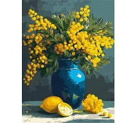 Картина за номерами Мімоза та лимони art_selena_ua 30х40 Ідейка (KHO3360)