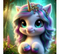 Алмазна мозаїка Лісовий єдиноріжок 20*20см Dreamtoys (S10371)