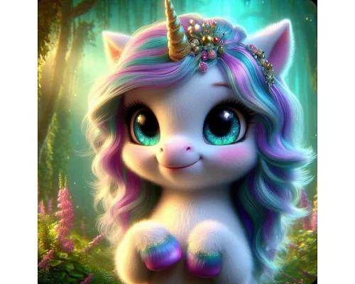 Алмазна мозаїка Лісовий єдиноріжок 20*20см Dreamtoys (S10371)