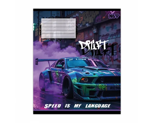 Тетрадь школьная Yes Drift А5 24 листа клетка (768884)