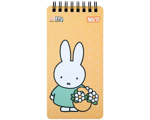 Блокнот Yes Miffy Flowers 80x160 60 листов клетка (152204)