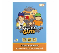 Картон цветной односторонний Yes Stumble Guys 10 листов А4 папка (955490)