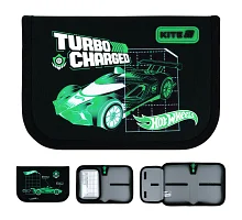 Пенал без наповнення Kite Hot Wheels, 1 відділення, 1 відворот (HW26-621)