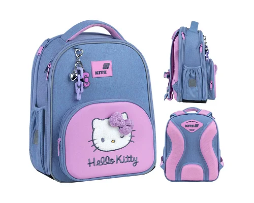 Рюкзак шкільний каркасний Kite Education Hello Kitty спинка 38 см (HK26-556M)