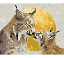 Картина за номерами Пильний захист з фарбами металік art_selena_ua 40х50 Ідейка (KHO6947)