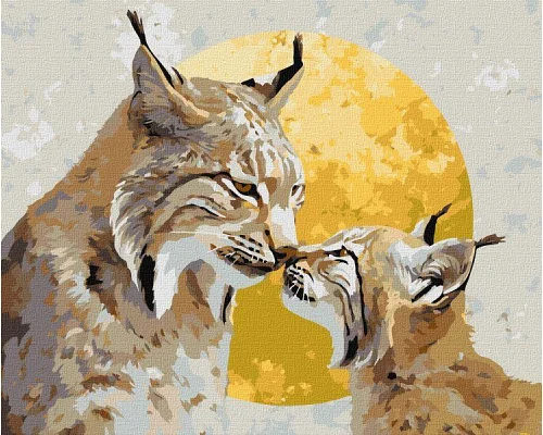 Картина за номерами Пильний захист з фарбами металік art_selena_ua 40х50 Ідейка (KHO6947)