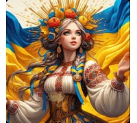 Алмазна мозаїка Блакитноока 20*20см Dreamtoys (S10302)