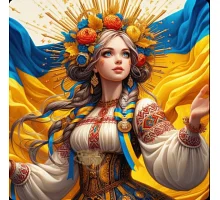 Алмазна мозаїка Блакитноока 20*20см Dreamtoys (S10302)