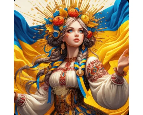 Алмазна мозаїка Блакитноока 20*20см Dreamtoys (S10302)