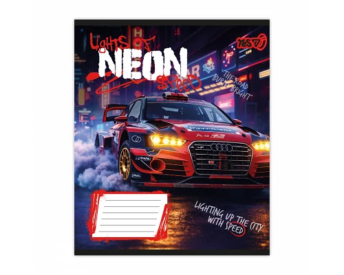 Зошит шкільний Yes Neon А5 24 аркушів клітинка (768812)