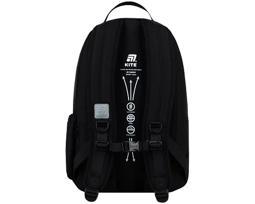 Рюкзак Kite Education teens Black спинка 44 см (K26-949L-3)
