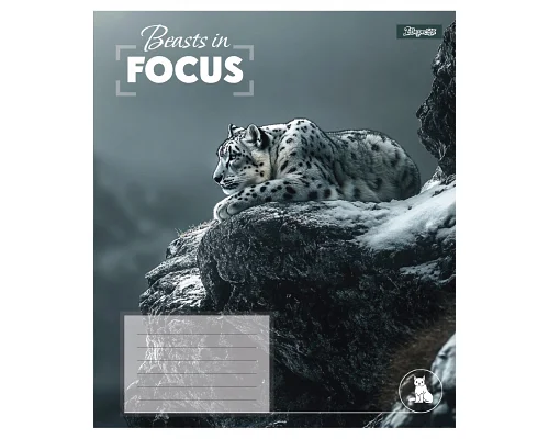 Зошит учнівський загальний Beasts in Focus А5 36 аркушів лінія 1 Вересня (768059)