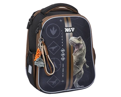 Рюкзак школьный каркасный Jurassic World Danger H-100S для мальчика 35 см YES (550224)