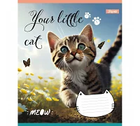 Зошит шкільний 1Вересня Your little cat 12 аркушів лінія (766537)