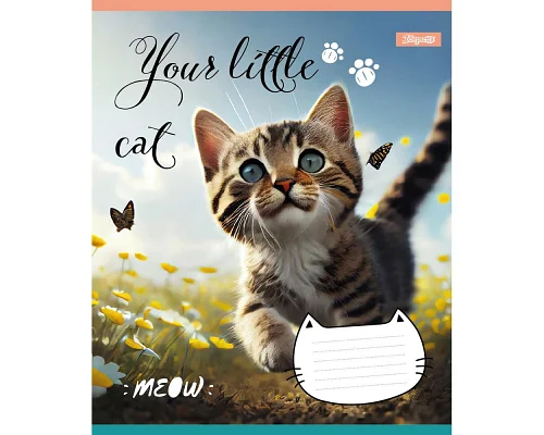 Зошит шкільний 1Вересня Your little cat 12 аркушів лінія (766537)