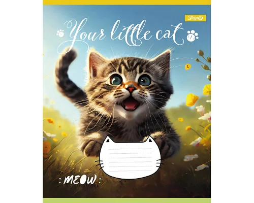 Зошит шкільний 1Вересня Your little cat 12 аркушів лінія (766537)